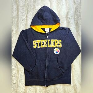 STEELERS NFL TEAM APPAREL ZIP UP HOODIE WOMENS M 8/10